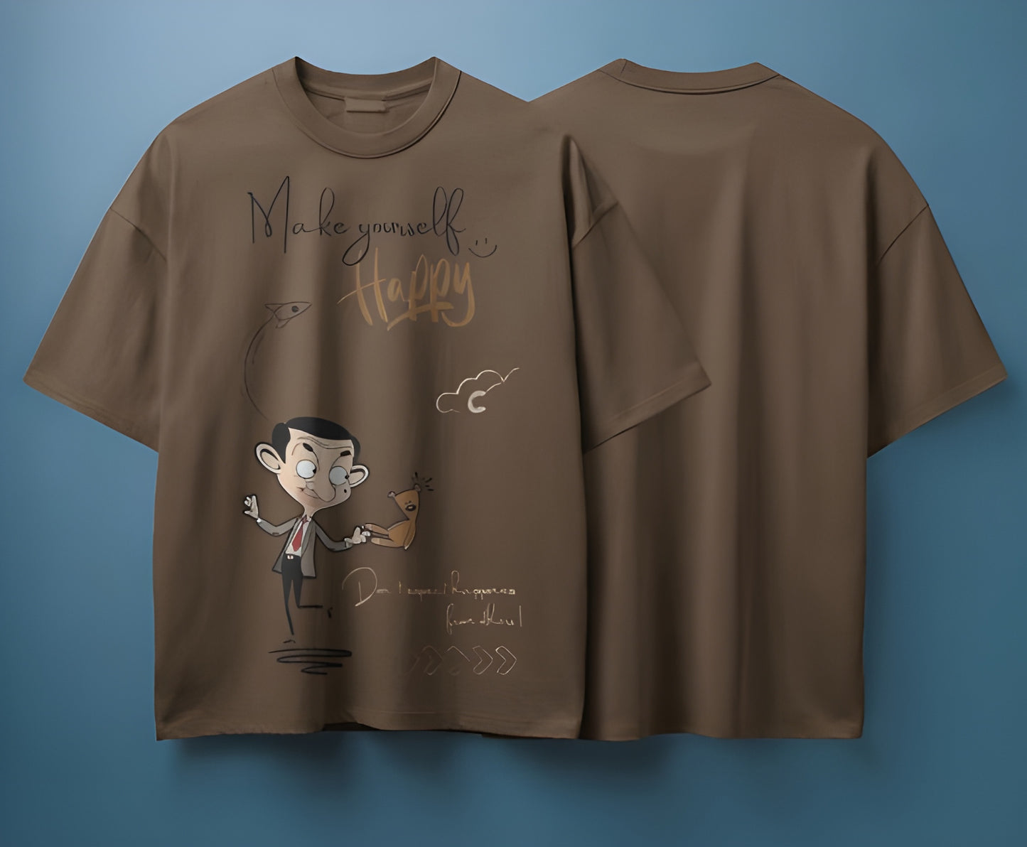 Oversized Tshirt Mr. Bean Print