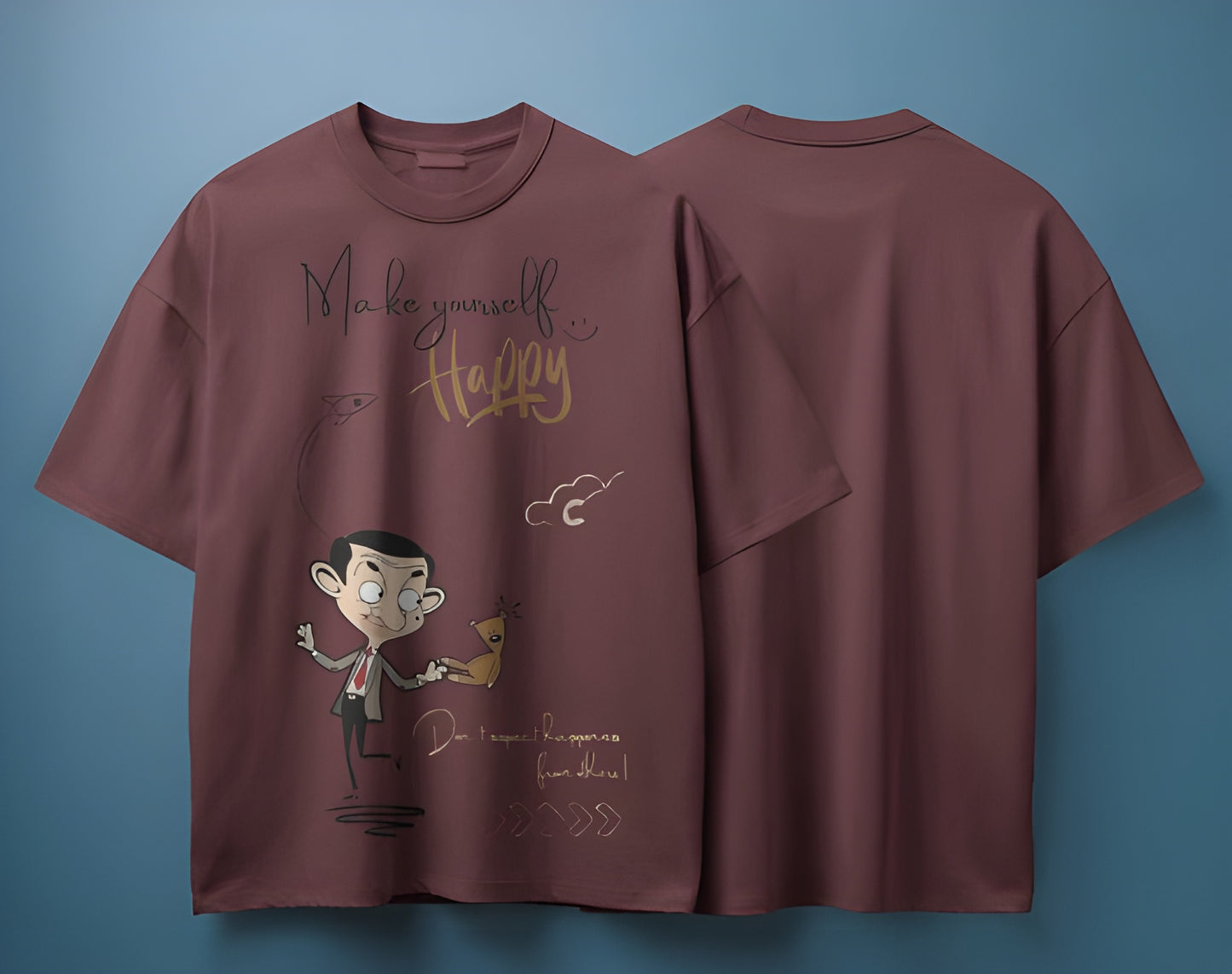Oversized Tshirt Mr. Bean Print