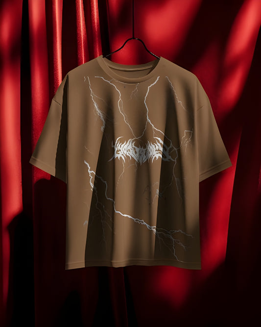 Oversized Thunder design Tshirt